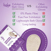 BAKE Exfoliating Bath Glove for Dead Skin, Strawberry Skin, Body Acne & Ingrown Hair | 100% Ramie Fibre - 12