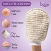 BAKE Exfoliating Bath Glove for Dead Skin, Strawberry Skin, Body Acne & Ingrown Hair | 100% Ramie Fibre - 13