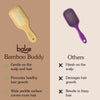 BAKE Bamboo Buddy Wooden Paddle Hair Brush with Natural Bamboo Bristles for Gentle Hair Detangling, Scalp Massage & Hair Growth-1 PC 100g - 3