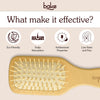 BAKE Bamboo Buddy Wooden Paddle Hair Brush with Natural Bamboo Bristles for Gentle Hair Detangling, Scalp Massage & Hair Growth-1 PC 100g - 6