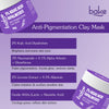 BAKE 2% Kojic Acid Dipalmitate Anti-Pigmentation Clay Mask for Dark Spots, Tan & Uneven Skin Tone- 100g - 3