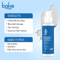 BAKE Morning Cuddles 100% Mineral Water-Resistant Sunscreen SPF 70 PA++++ with 5% Niacinamide – UVA/UVB & Blue Light Protection – 100ml - 4