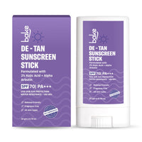 BAKE De-Tan Sunscreen Stick SPF 70 PA+++ with Kojic Acid and Alpha Arbutin for Pigmentation and UVA and UVB Sun Protection | Water Resistant 180 Min- 20g - 1