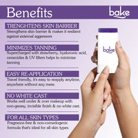 BAKE De-Tan Sunscreen Stick SPF 70 PA+++ with Kojic Acid and Alpha Arbutin for Pigmentation and UVA and UVB Sun Protection | Water Resistant 180 Min- 20g - 3