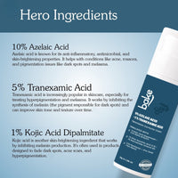BAKE 10% Azelaic Acid + 5% Tranexamic Acid Pigmentation Corrector Cream for Acne Marks, Dark Spots & Uneven Skin Tone-30g - 7
