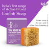 BAKE 3% Kojic Acid Loofah Scrub Soap with MelasaRx™ Complex for Pigmentation, Dark Spots, Tan and Uneven Skin Tone ( 100 g ) - 4