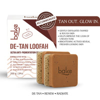 BAKE De-Tan Loofah Scrub Soap with 2% Kojic Acid & Alpha Arbutin for Tan Removal, Pigmentation, Dark Spots and Brighter Even-Toned Skin ( 100 g ) - 10