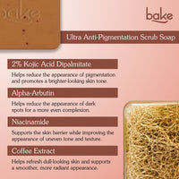 BAKE De-Tan Loofah Scrub Soap with 2% Kojic Acid & Alpha Arbutin for Tan Removal, Pigmentation, Dark Spots and Brighter Even-Toned Skin ( 100 g ) - 21
