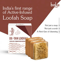 BAKE De-Tan Loofah Scrub Soap with 2% Kojic Acid & Alpha Arbutin for Tan Removal, Pigmentation, Dark Spots and Brighter Even-Toned Skin ( 100 g ) - 22