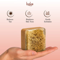 BAKE De-Tan Loofah Scrub Soap with 2% Kojic Acid & Alpha Arbutin for Tan Removal, Pigmentation, Dark Spots and Brighter Even-Toned Skin ( 100 g ) - 27