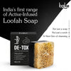 BAKE 10% Charcoal Loofah Scrub Soap with Niacinamide for Exfoliation, Rough & Dull Skin, Tan Reduction(100g) - 5