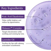 BAKE 2.5% Kojic Acid Lavender Brightening Lip Oil with MelasaRx™ Complex for Dark & Pigmented Lips, Deeply Nourishing & Hydrating 5ml - 2