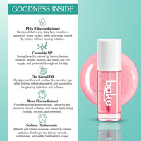 BAKE 7% PHA Smoothing Lip Serum Oil SPF 30 with 1% Ceramide NP + Oat Kernel Oil for Dry & Chapped Lips, Hydrating & Barrier Repair 5ml - 8