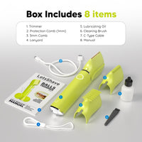 LetsShave Men Trimmer for Private Part, Mutlipurpose Comb with Lint Bag 293.8 gm
