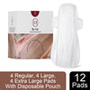 Be Me Sanitary Pads For Women With Disposable Pouch (4 R, 4 L, 4 Xl)