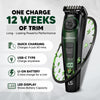 LetsShave All-in-One Beard, Body & Head Trimmer for Men | Self-Sharpening Blades | USB-C Fast Charging | 120 Min Runtime | LED Display | Free Pro Styler | 24 Months Warranty