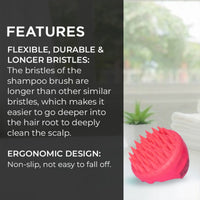 Beautiliss professional Pink Scalp Massager & Scrub Shampoo Brush