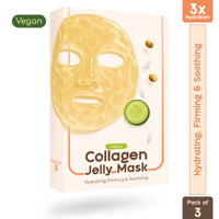 Beyond Rice Collagen jelly mask - Rice, Niacinamide & Cucumber (Vegan) Pack of 3