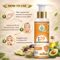 Bhudevam Naturals Khadi SPF 20 Sunscreen Lotion for Face & Body | Lightweight Non-Sticky Sun Protection Lotion 100ml - 3