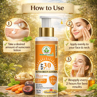 Bhudevam Naturals Khadi SPF 30 Sunscreen Lotion | Broad Spectrum UVA UVB Sunblock for All Skin Types 100ml - 4