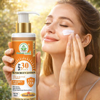 Bhudevam Naturals Khadi SPF 30 Sunscreen Lotion | Broad Spectrum UVA UVB Sunblock for All Skin Types 100ml - 6
