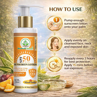 Bhudevam Naturals Khadi SPF 50 Sunscreen Cream for Men & Women | Non-Greasy Sun Protection Lotion for Face & Body 100ml - 4