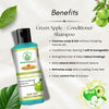 Bhudevam Naturals Khadi Green Apple Hair Shampoo + Conditioner for Soft, Silky & Frizz-Free Hair - 6