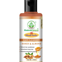 Bhudevam Naturals Khadi Honey Almond Shampoo for Soft, Silky & Shiny Hair - 1