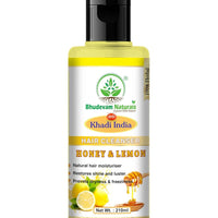 Bhudevam Naturals Khadi Honey Lemon Shampoo for Dandruff Control & Fresh, Healthy Hair - 1