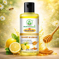 Bhudevam Naturals Khadi Honey Lemon Shampoo for Dandruff Control & Fresh, Healthy Hair - 3
