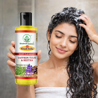 Bhudevam Naturals Khadi Saffron Tulsi & Reetha Hair Shampoo – Herbal Hair Fall Control & Scalp Care - 3