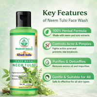 Bhudevam Naturals Khadi Neem Tulsi Face Wash for Oily & Acne-Prone Skin - 2