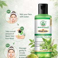 Bhudevam Naturals Khadi Neem Tulsi Face Wash for Oily & Acne-Prone Skin - 3
