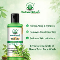 Bhudevam Naturals Khadi Neem Tulsi Face Wash for Oily & Acne-Prone Skin - 4