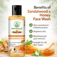 Bhudevam Naturals Khadi Sandalwood & Honey Face Wash For Soft, Smooth & Radiant Skin - 5