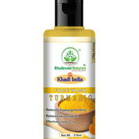 Bhudevam Naturals Khadi Turmeric Face Wash – Fights Acne, Reduces Pimples & Adds Radiance - 1