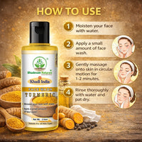 Bhudevam Naturals Khadi Turmeric Face Wash – Fights Acne, Reduces Pimples & Adds Radiance - 2