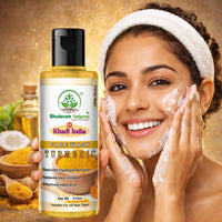 Bhudevam Naturals Khadi Turmeric Face Wash – Fights Acne, Reduces Pimples & Adds Radiance - 3