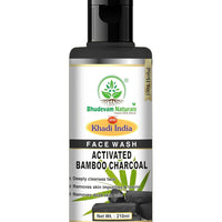 Bhudevam Naturals Khadi Bamboo Charcoal Herbal Face Wash – Reduces Acne, Pimples & Oiliness - 1