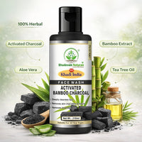 Bhudevam Naturals Khadi Bamboo Charcoal Herbal Face Wash – Reduces Acne, Pimples & Oiliness - 6
