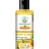 Bhudevam Naturals Khadi Herbal Honey Lemon Face Wash – Removes Dirt, Oil & Impurities Naturally - 1