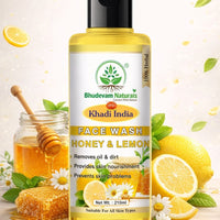 Bhudevam Naturals Khadi Herbal Honey Lemon Face Wash – Removes Dirt, Oil & Impurities Naturally - 6
