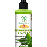 Bhudevam Naturals Khadi Tea Tree Face Wash – Anti-Pimple, Anti-Blemish & Refreshing Formula - 1