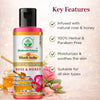 Bhudevam Naturals Khadi Rose & Honey Body Wash, Moisturizing & Nourishing Shower Gel for Soft Glowing Skin 210ml - 2