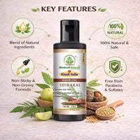 Bhudevam Naturals Khadi Shikakai Hair Oil Deep Conditioning & Hair Strengthening Formula 210ml - 2