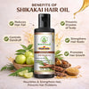Bhudevam Naturals Khadi Shikakai Hair Oil Deep Conditioning & Hair Strengthening Formula 210ml - 5