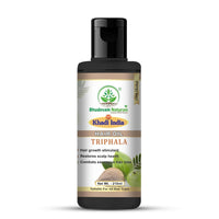 Bhudevam Naturals Khadi Triphla Hair Oil – Improves Hair Strength, Shine & Texture 210ml - 1