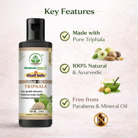 Bhudevam Naturals Khadi Triphla Hair Oil – Improves Hair Strength, Shine & Texture 210ml - 2