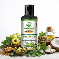 Bhudevam Naturals Khadi Amla & Bhringraj Hair Oil – Scalp Care & Hair Fall Control Solution 210ml - 3