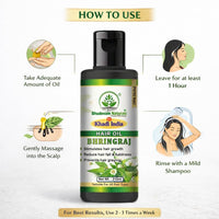 Bhudevam Naturals Khadi Amla & Bhringraj Hair Oil – Scalp Care & Hair Fall Control Solution 210ml - 4